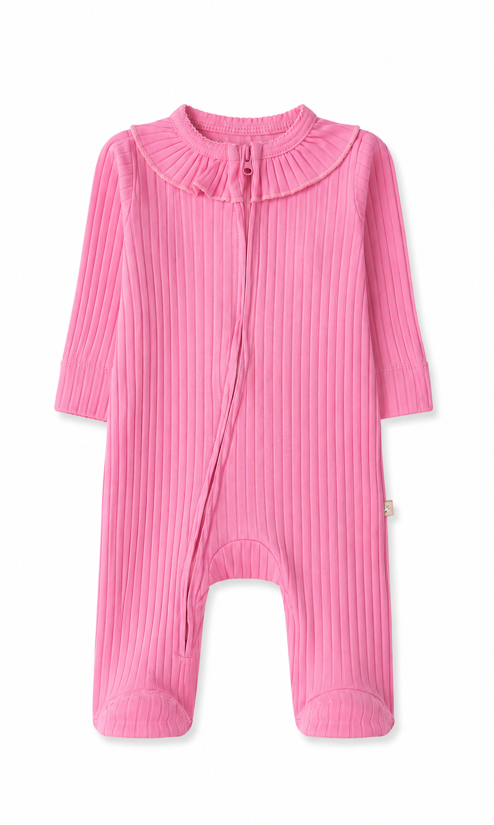 Baby Girls Romper Pack of 2 Pink Ribbed & Cream Floral