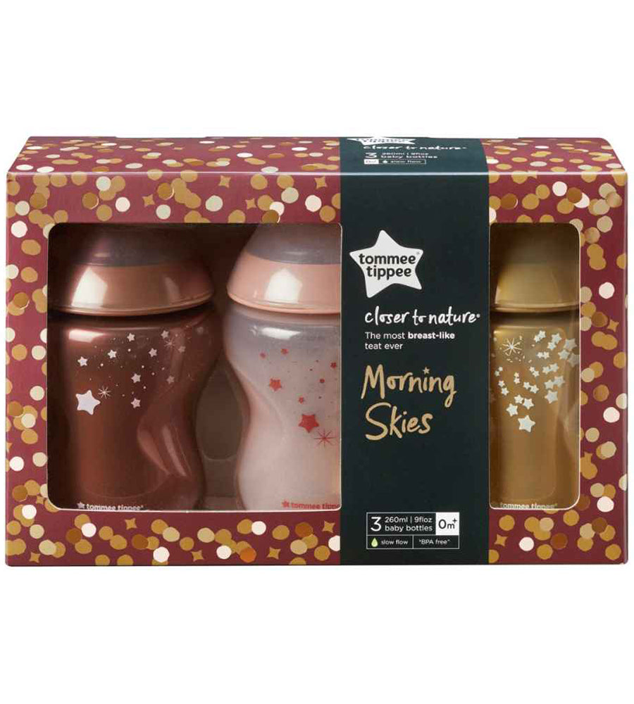Tommee Tippee Baby Feeding Bottle 3Pk 260ml 3m+TT 422597