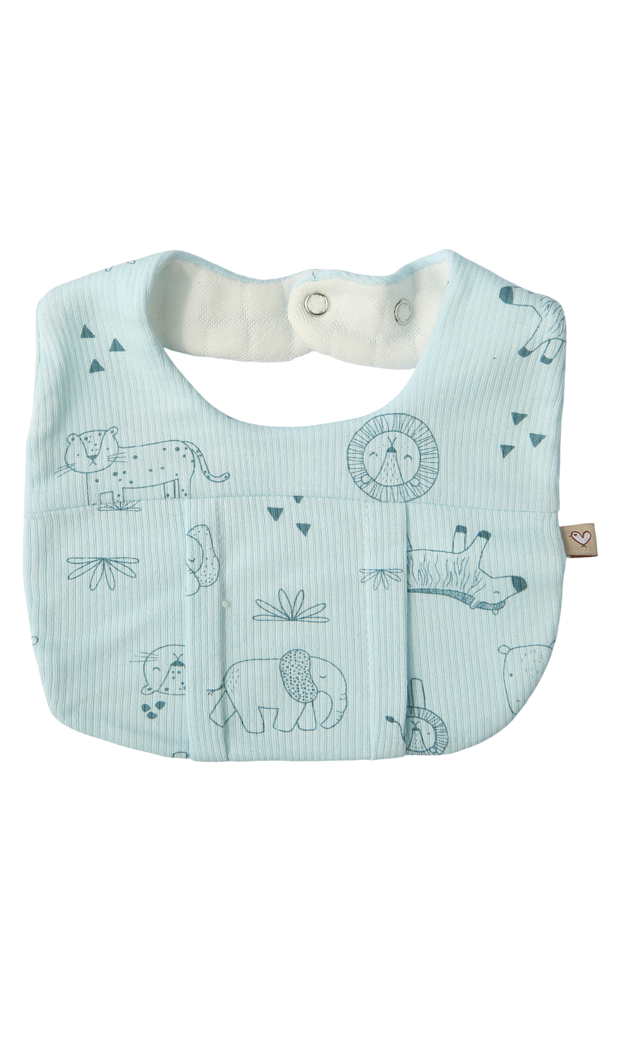 Baby Boys 5-Piece Gift Set Blue Safari Animal Print