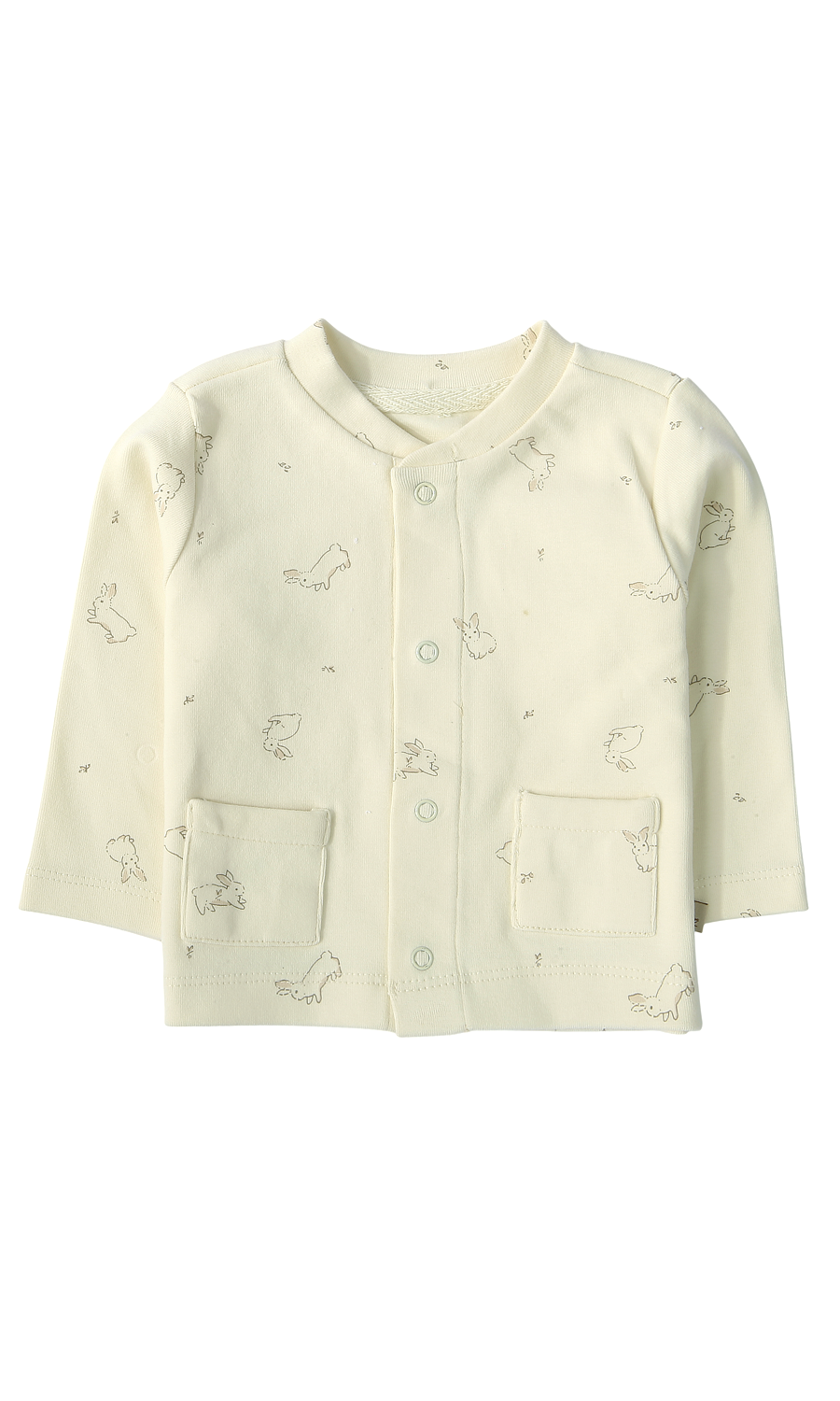 Baby Boys 6-Piece Gift Set Dusty Rose Ribbed & Cream Bunny Print Newborn Layette