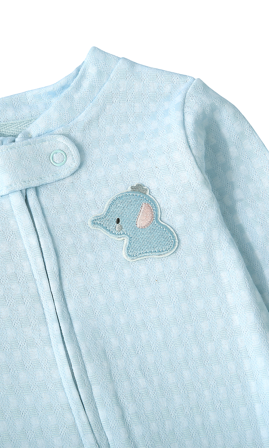 Baby Boys 6-Piece Gift Set Ice Blue Elephant Badge