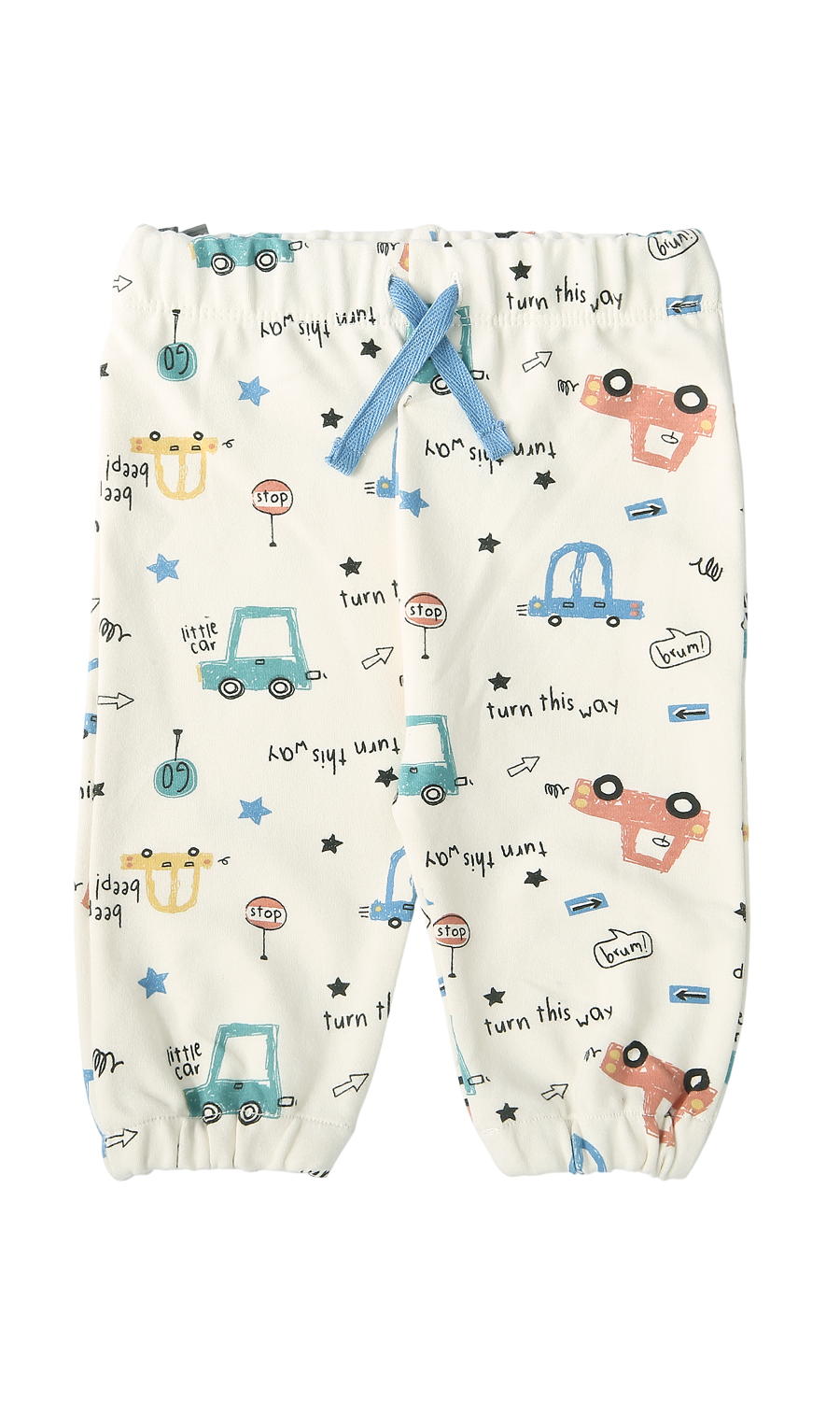 Baby Boys 6-Piece Gift Set Lime Yellow Ribbed & Little Car Print Newborn Layette
