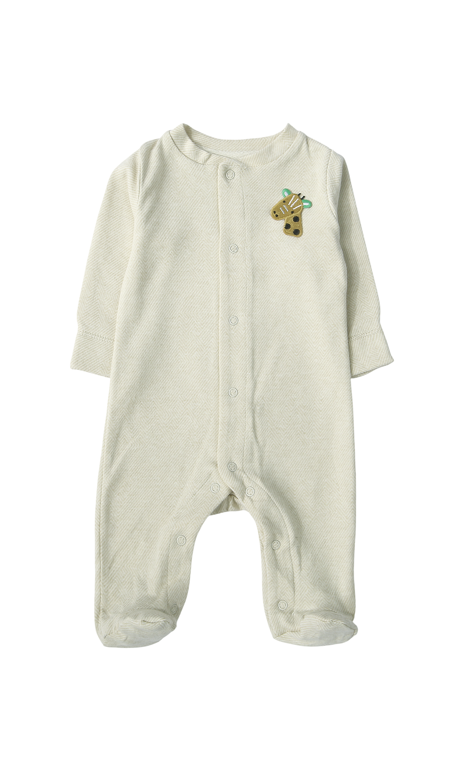 Baby Boys Sleep Suit Pack of 2 White Giraffe Print