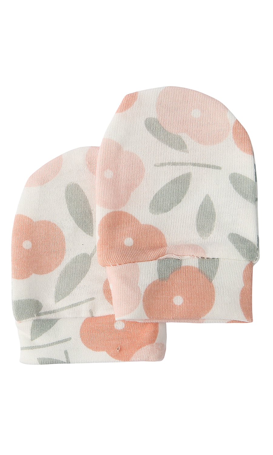 Baby Girls 5-Piece Gift Set Peach Floral Print