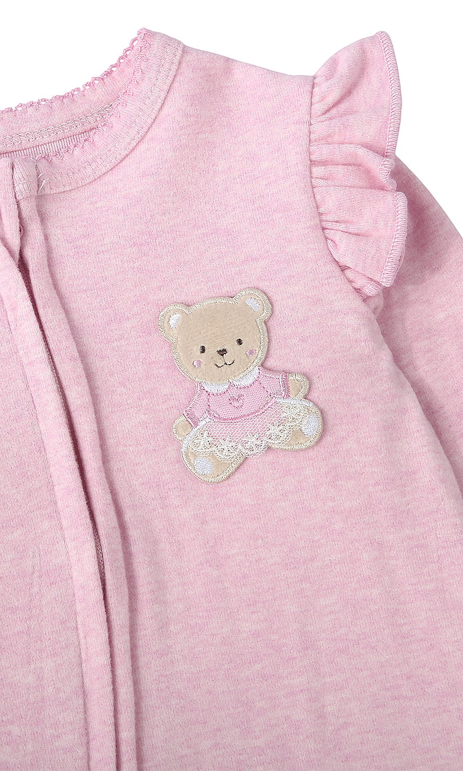 Baby Girls 6-Piece Gift Set Dusty Pink Teddy Bear
