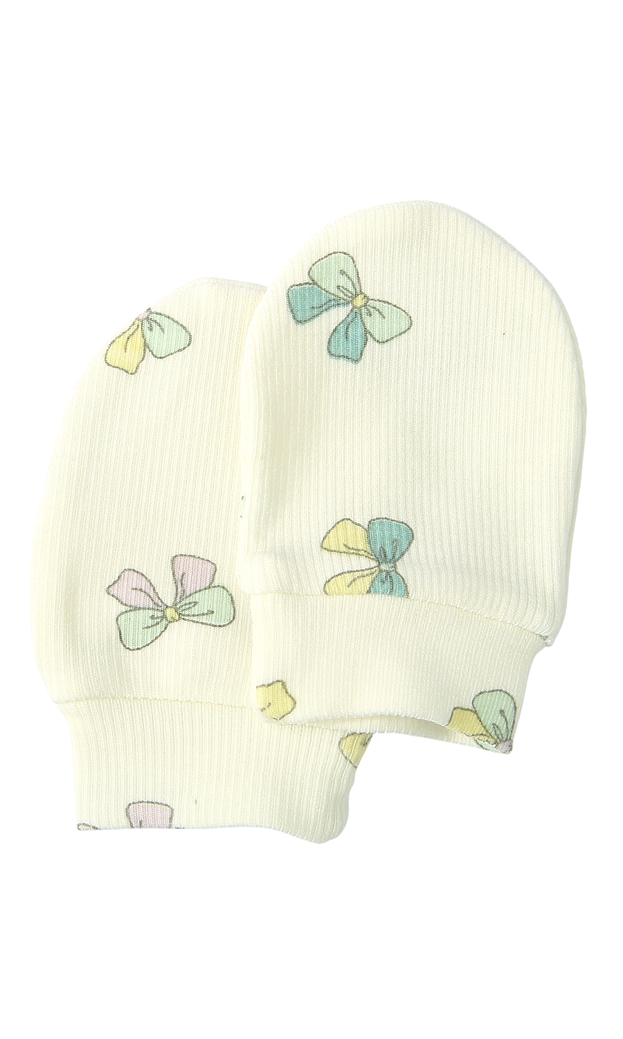 Baby Girls 6-Piece Gift Set Lilac Ribbed & Cream Pastel Bow Print Newborn Layette