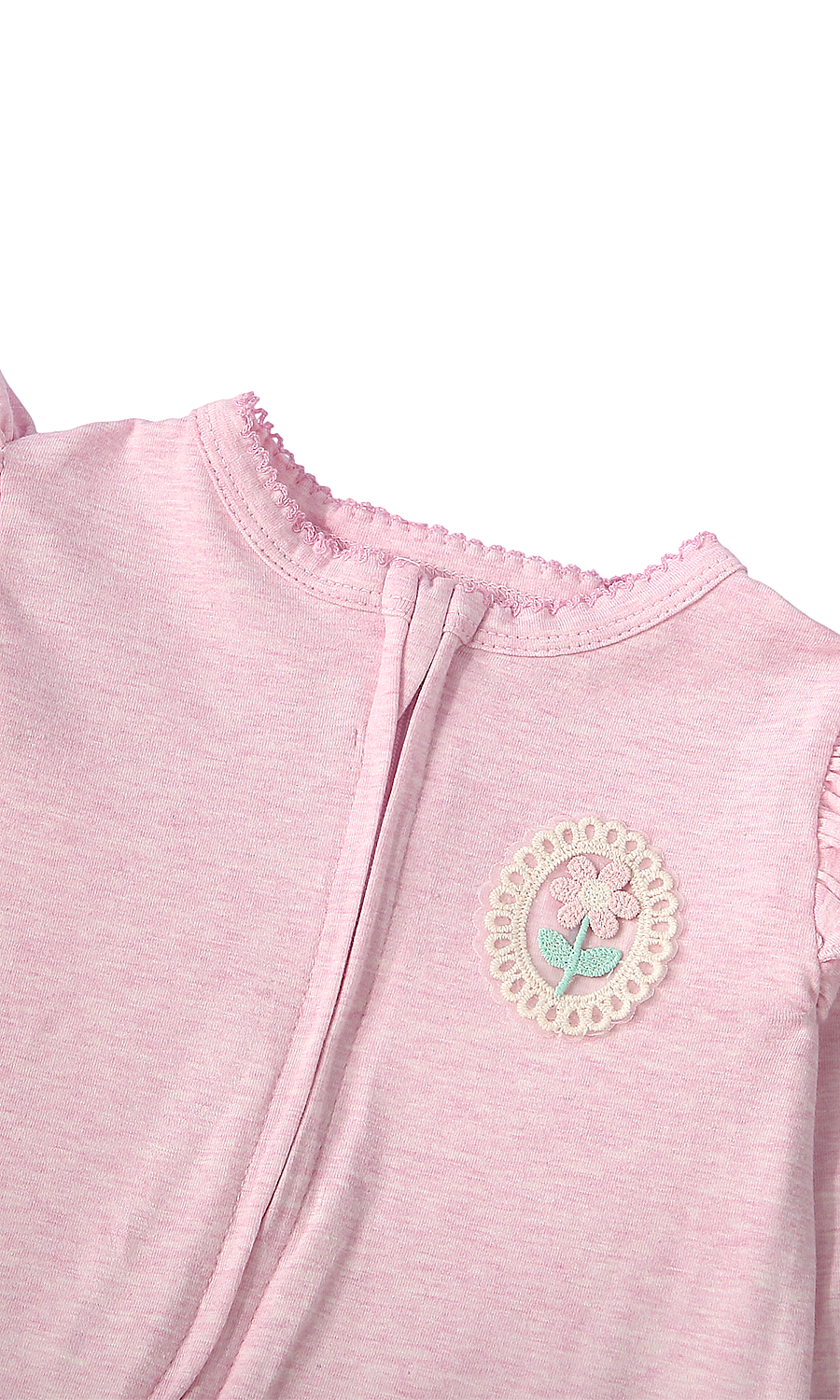 Baby Girls 6-Piece Gift Set Pink Floral Embroidery
