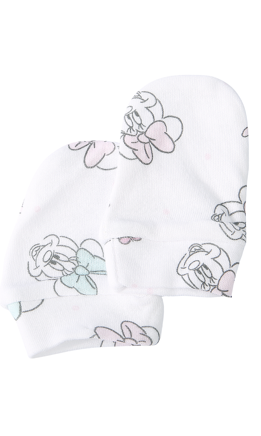 Baby Girls 7-Piece Gift Set Blush Pink Ribbed & White Puppy Floral Print Newborn Layette
