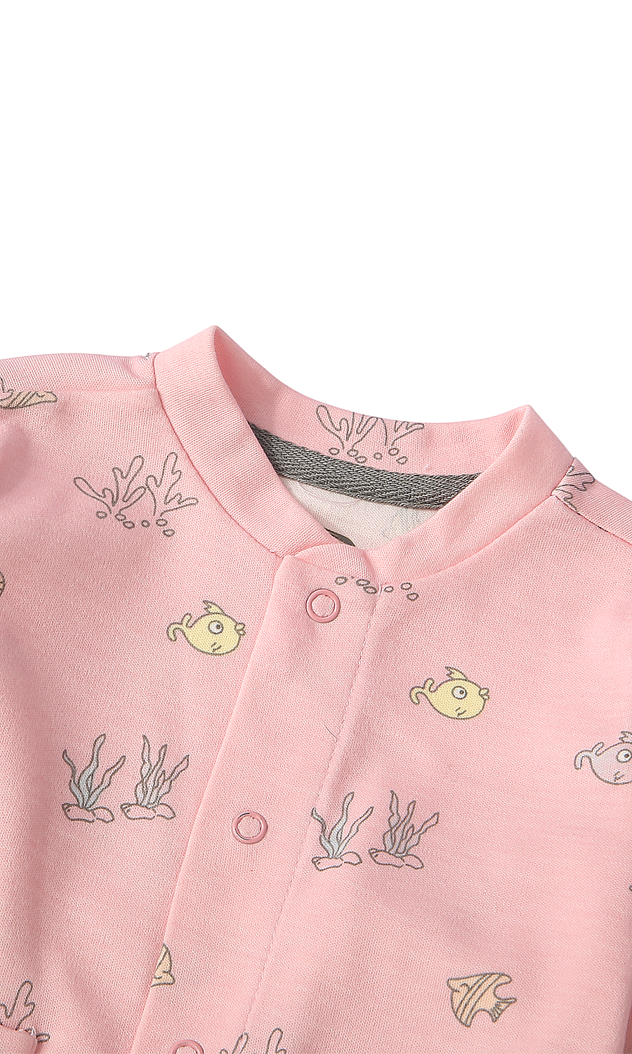 Baby Girls Night Suit Pink Ocean Print