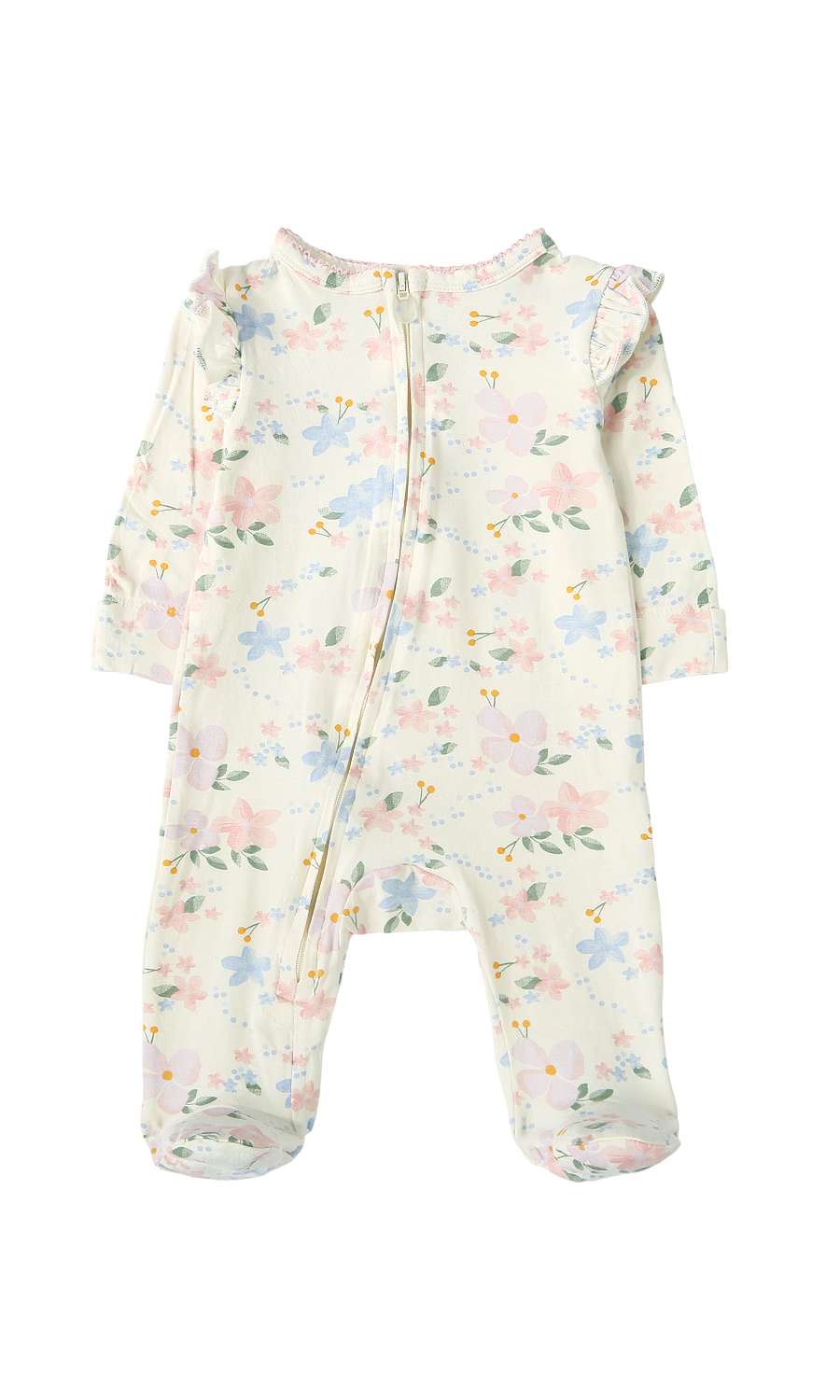 Baby Girls Romper Pack of 2 Cream Floral & Blush Pink