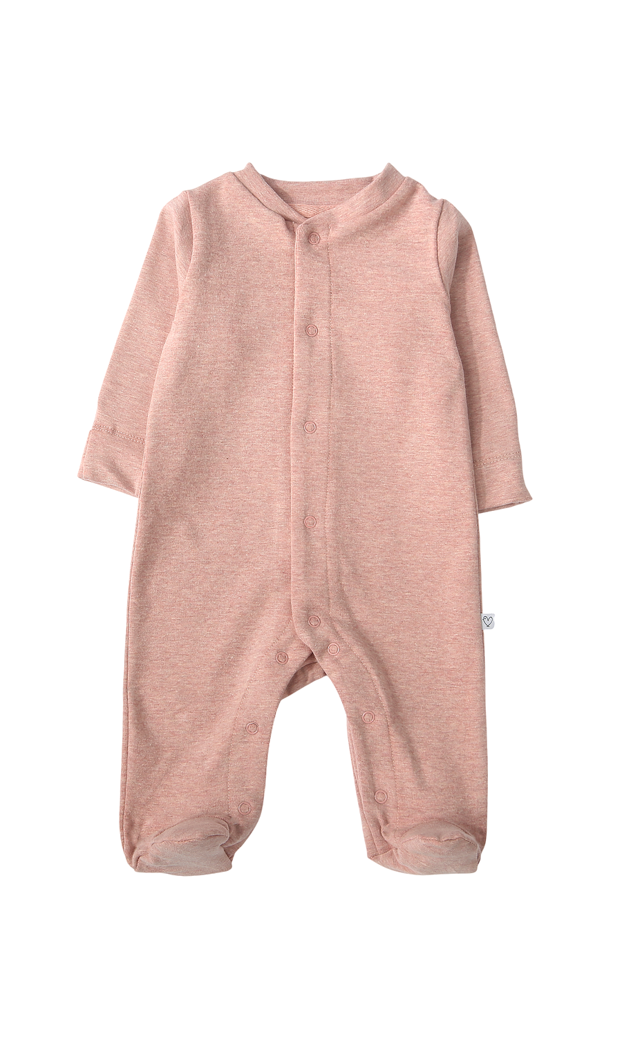 Baby Girls Sleep Suit Pack of 2 Grey Dusty Pink Spot Texture