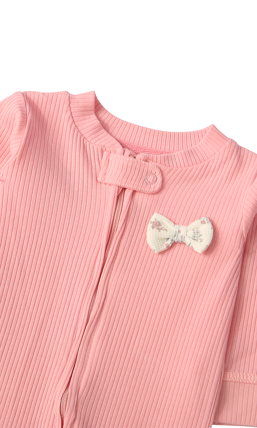 Baby Girls Sleep Suit Pack of 2 Pink Cream Floral Print