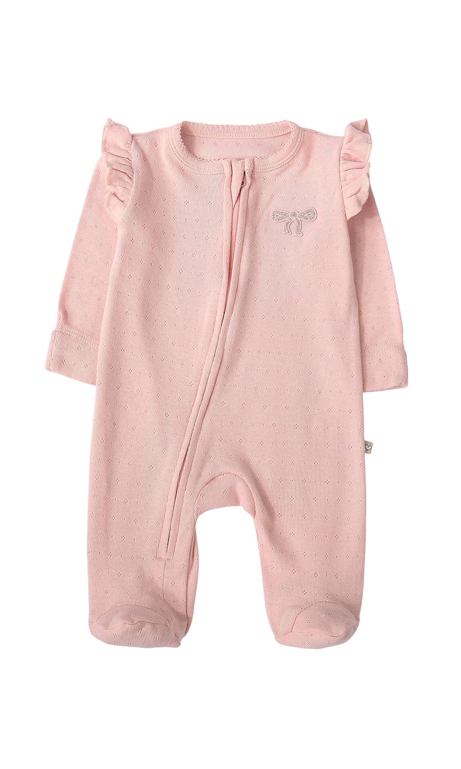 Baby Girls Sleep Suit Pack of 2 Pink Grey Striped with Headband