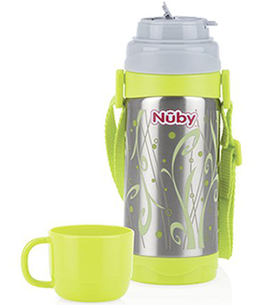 Nuby Stainless Steel Thermo Flowing Spout Cup - 360ml