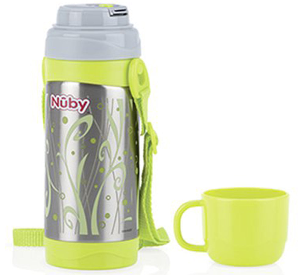 Nuby Stainless Steel Thermo Flowing Spout Cup - 360ml