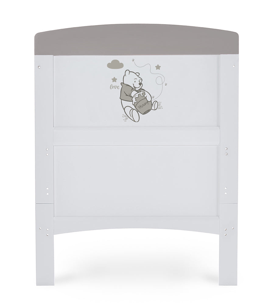 MQ 1201 White+Grey Harmison Cot Bed
