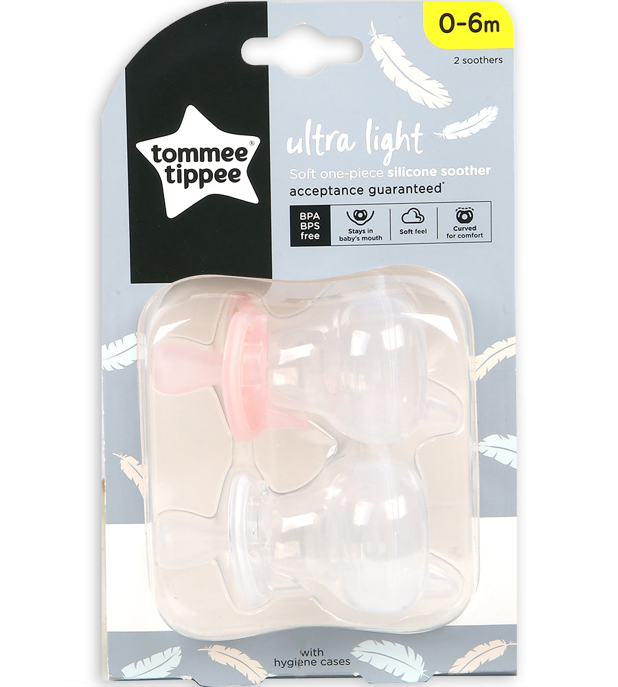 0-6M Silicone Soother 2-PK Tommee Tippee 433452