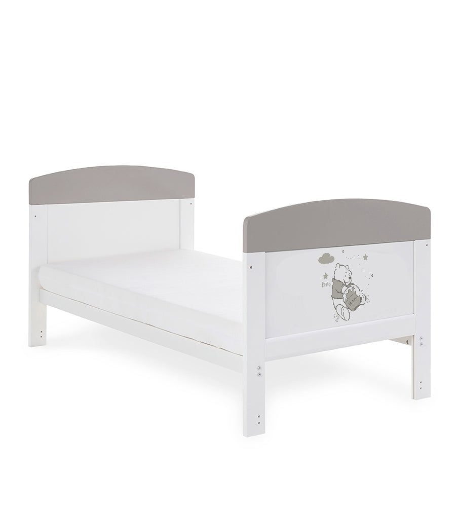 MQ 1201 White+Grey Harmison Cot Bed