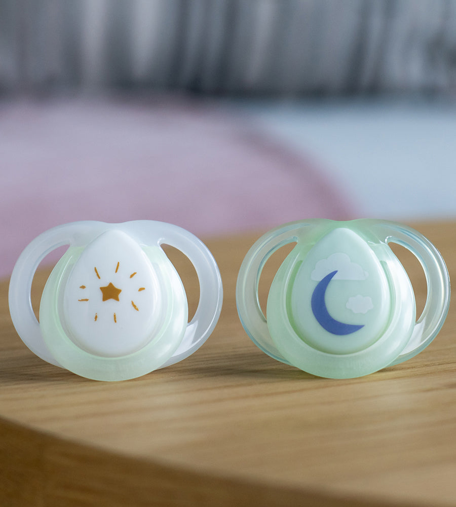 0-6M Night Time Pacifier 2-PK Tommee Tippee 533465