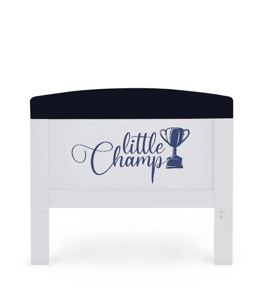 MQ 1201 White+Blue Harmison Cot Bed