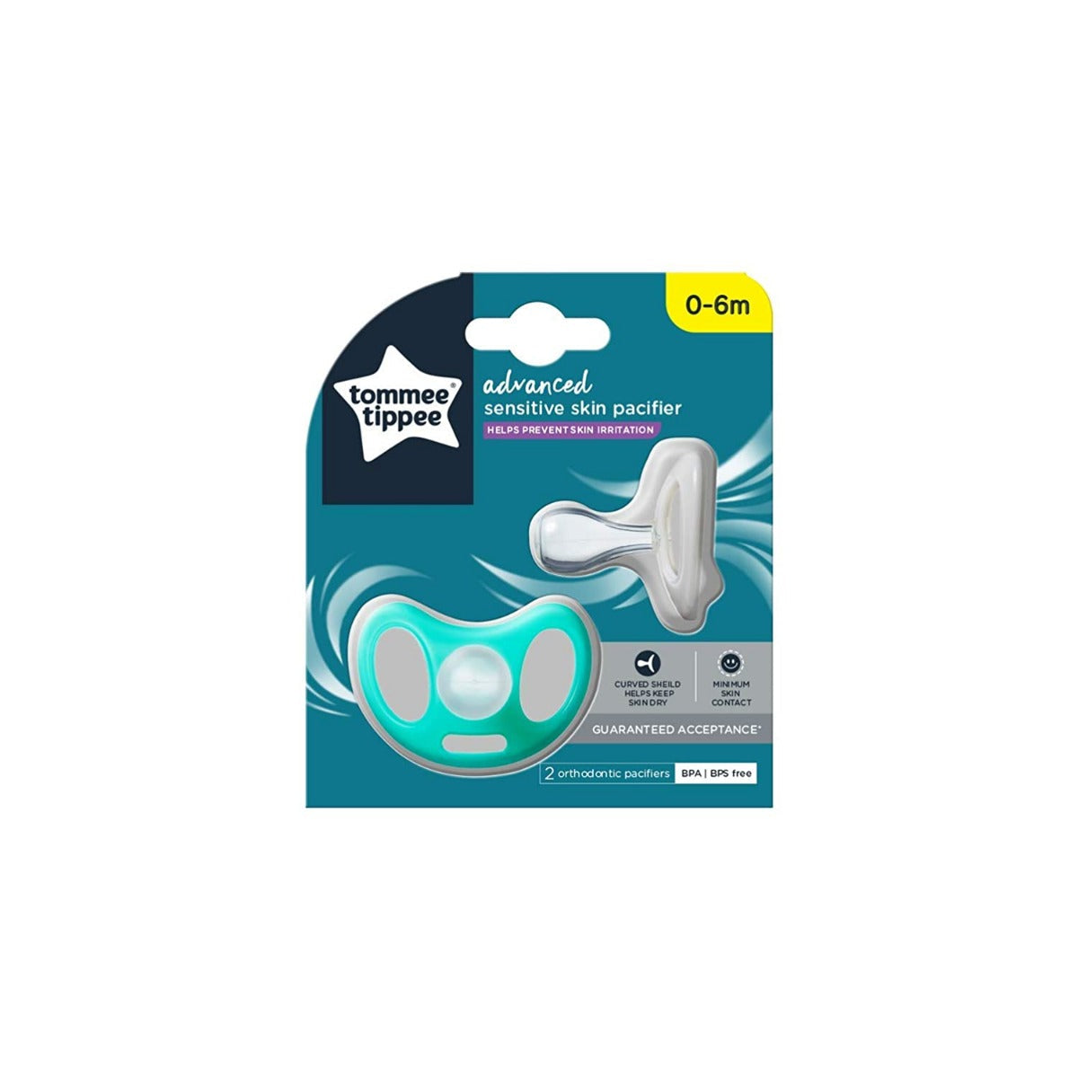 0-3M Sensitive Soother 2-PK Tommee Tippee 233049