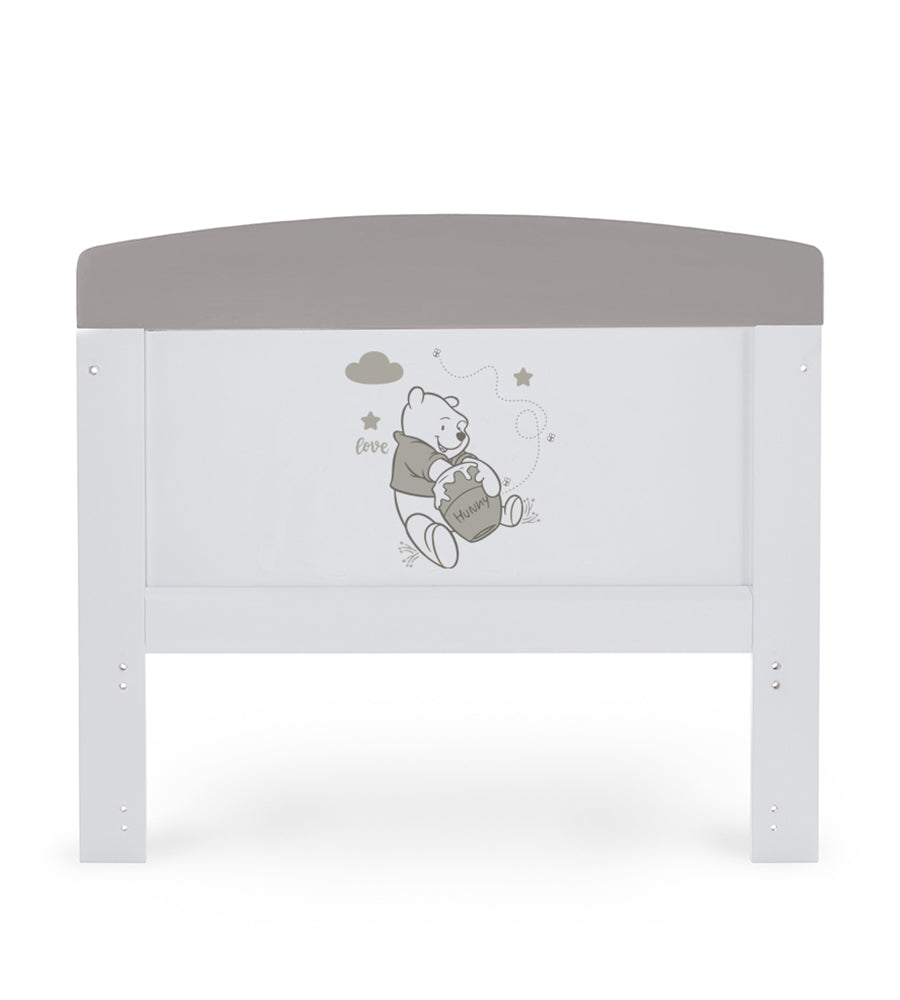MQ 1201 White+Grey Harmison Cot Bed