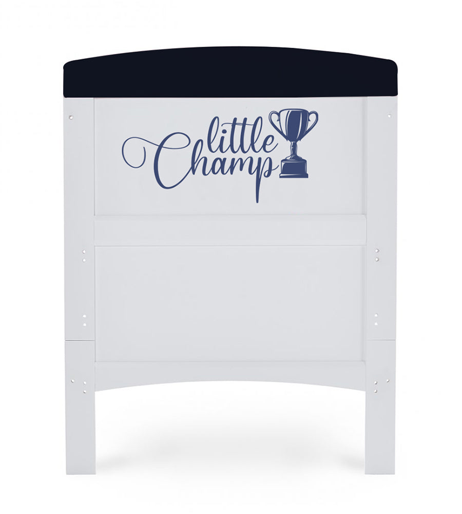 MQ 1201 White+Blue Harmison Cot Bed