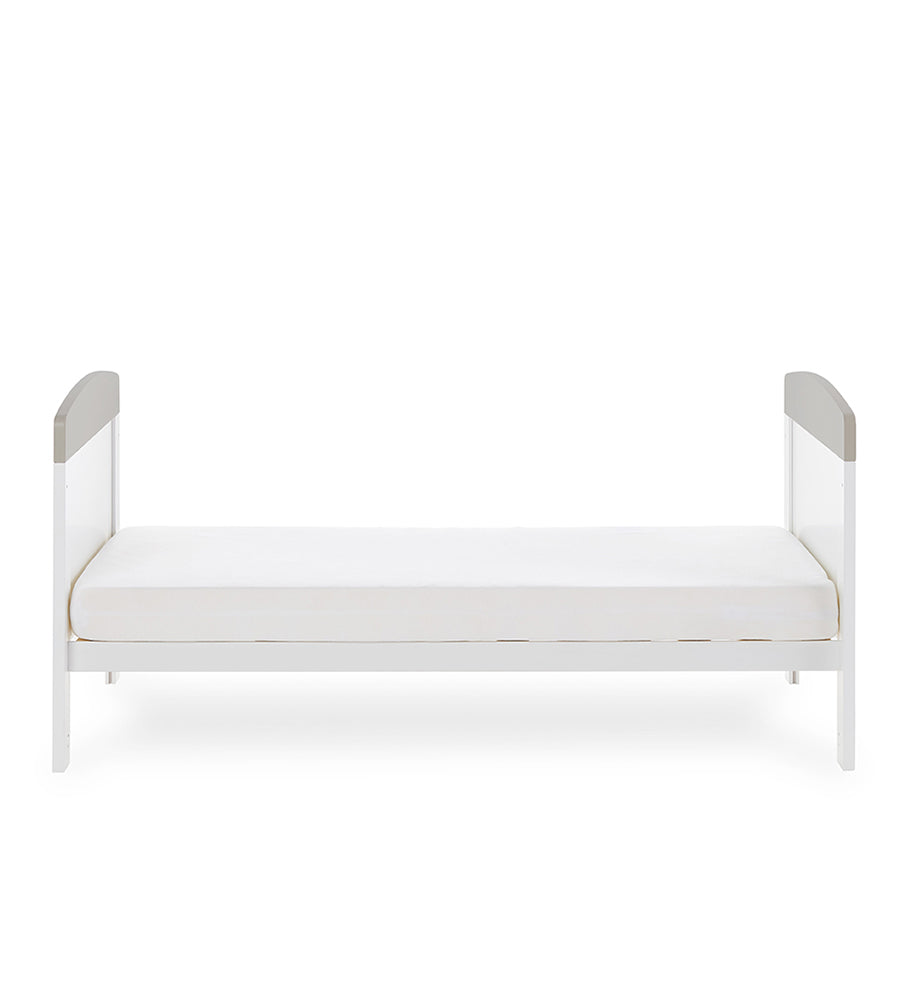 MQ 1201 White+Grey Harmison Cot Bed