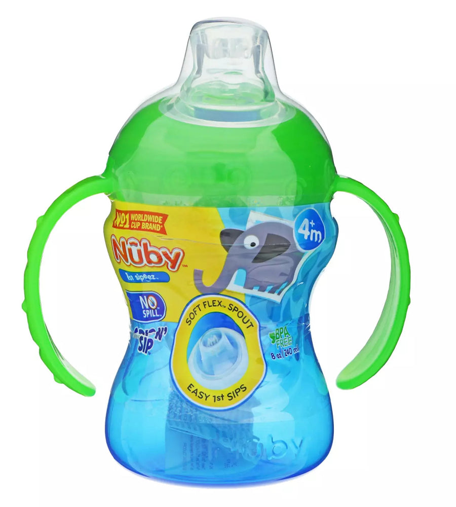 NUBY No Spill Spout Cup-Blue