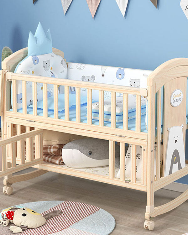 Mom Squad Baby Cot (Natural) WBB 707 (0265512)