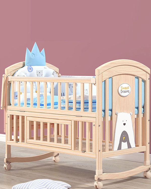 Mom Squad Baby Cot (Natural) WBB 707 (0265512)