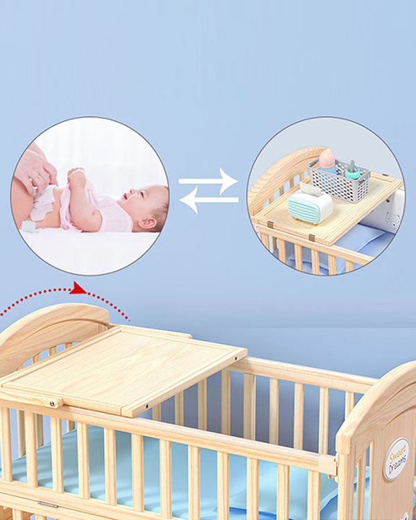 Mom Squad Baby Cot (Natural) WBB 707 (0265512)