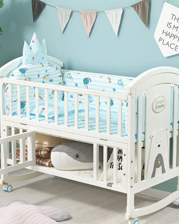 Mom Squad Baby Cot (White) WBB 707 (0265513)