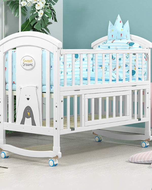 Mom Squad Baby Cot (White) WBB 707 (0265513)