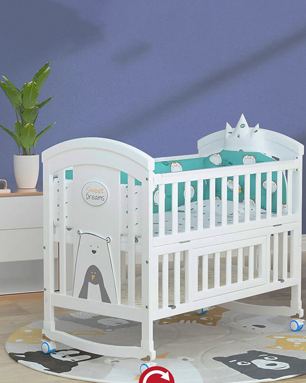 Mom Squad Baby Cot (White) WBB 707 (0265513)