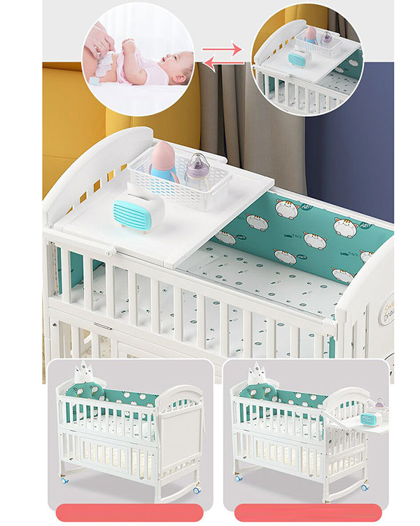 Mom Squad Baby Cot (White) WBB 707 (0265513)
