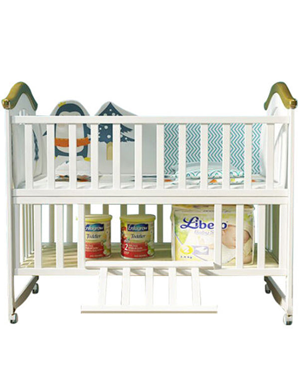 Mom Squad Baby Cot (White) WBB 716 (0242599)