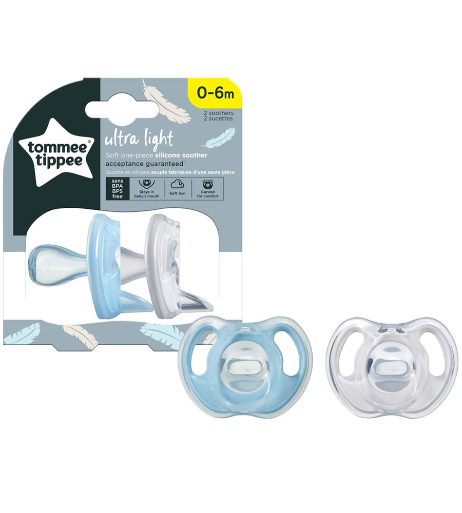 0-6M Silicone Soother 2-PK Tommee Tippee 433452