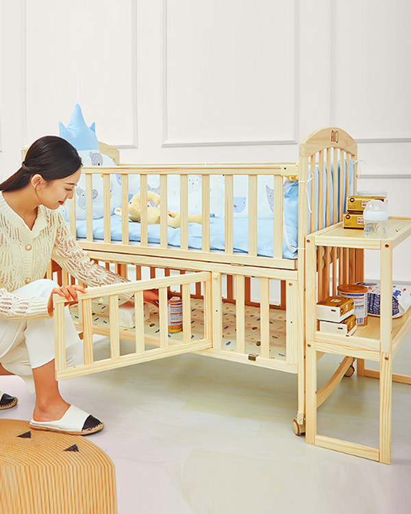 Mom Squad Baby Cot (Natural) WBB Z29 (0242600)
