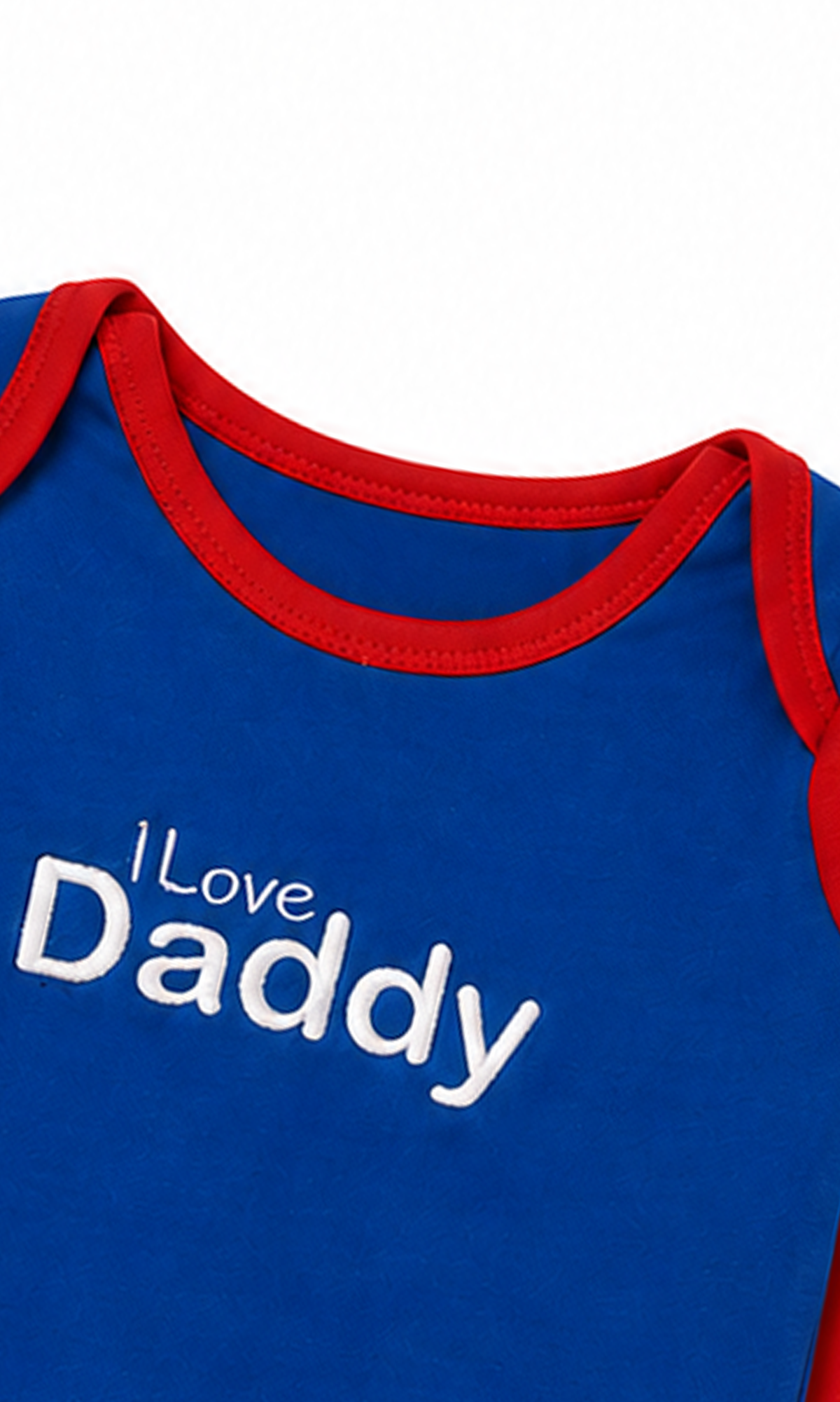 Baby Blue Red I Love Daddy Night Suit