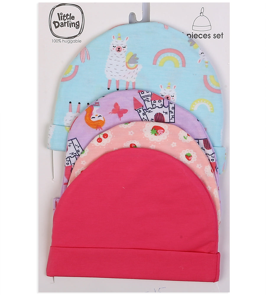 Girls Caps Pack Of 4 - 0289760