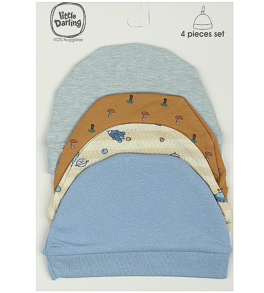 Boys Caps Pack Of 4 - 0289760