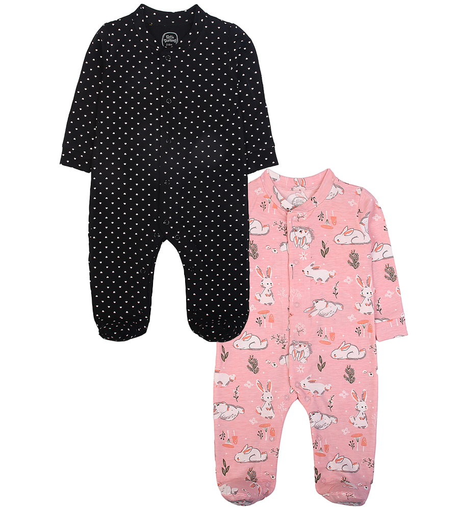 Girls Sleep Suit Pack Of 2 - 0290048