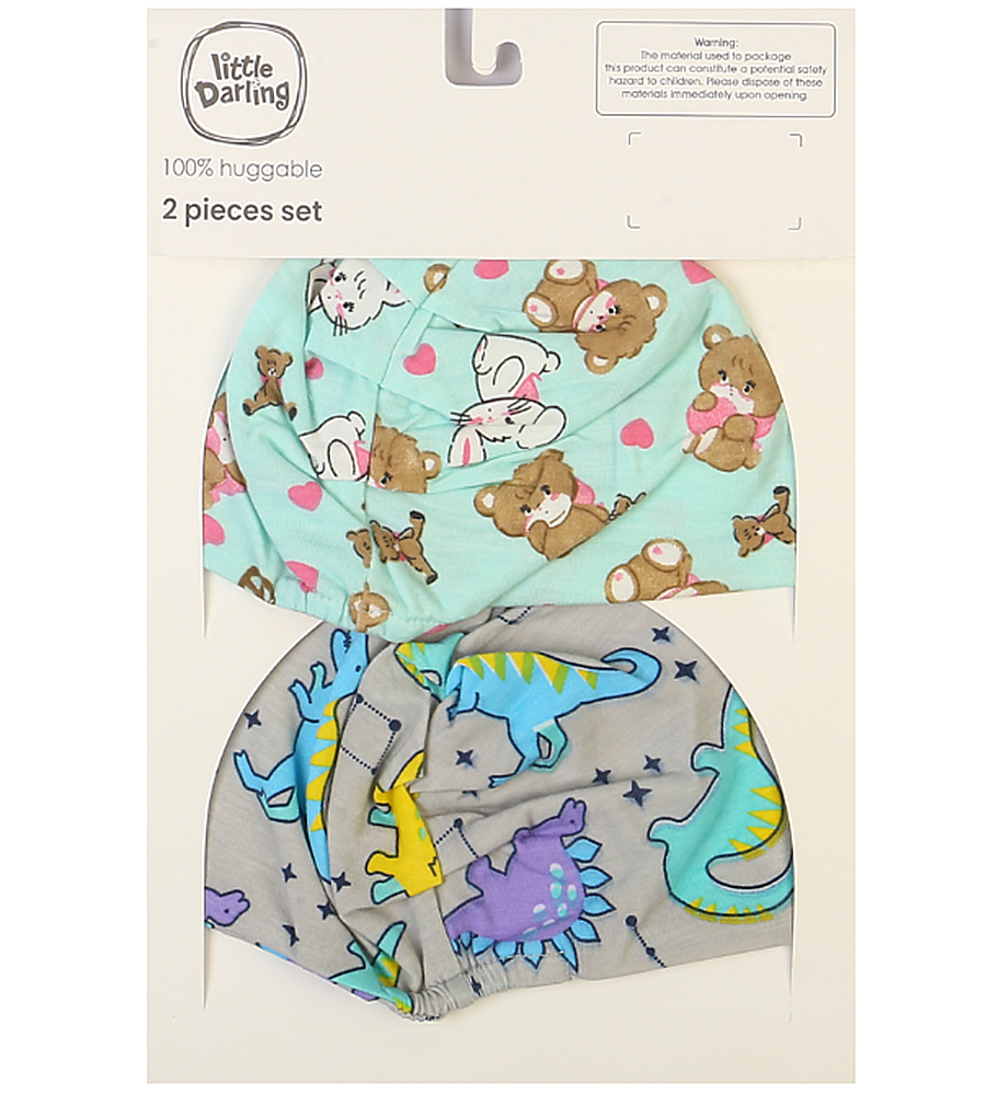 Girls Caps Pack Of 2 - 0291219