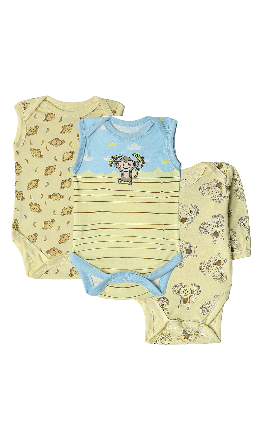 Boys Bodysuit Pack Of 3 - 0312523