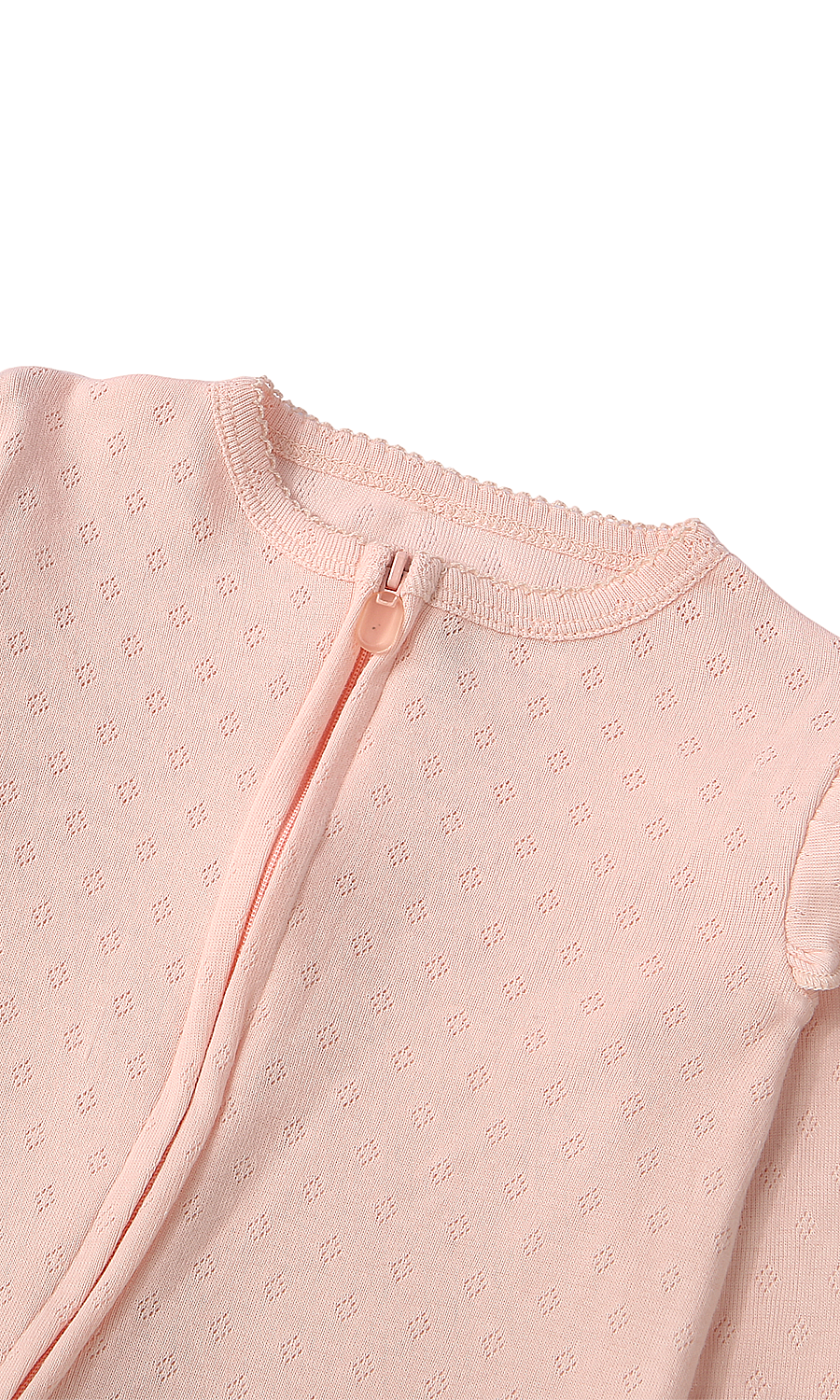 Baby Girl Cotton Sleepsuit 2-Pack – Pink & Cherry Print