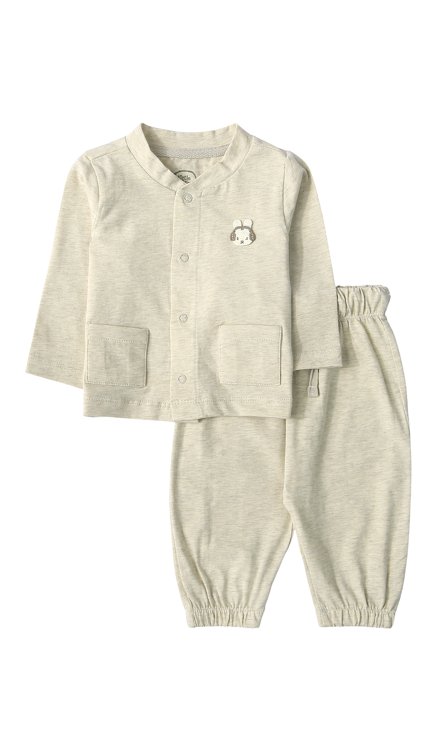 Baby Suit Cream Bunny Embroidery