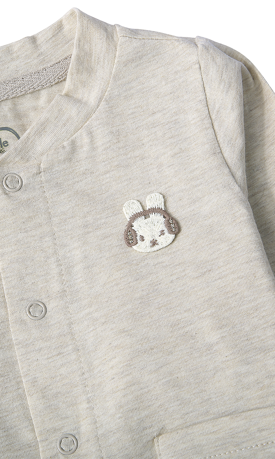 Baby Suit Cream Bunny Embroidery