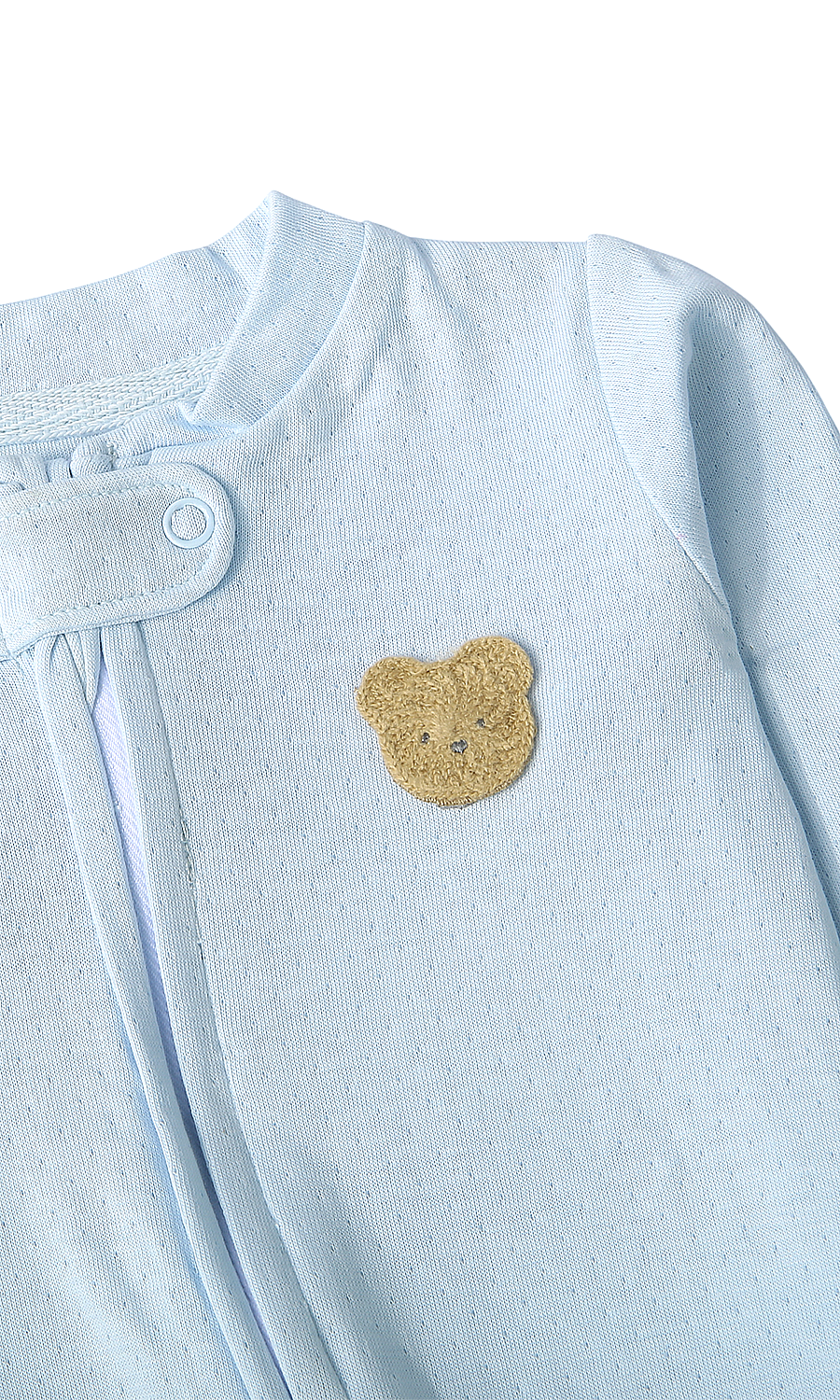 Baby Footed Romper Pack of 2 Blue Bear Print