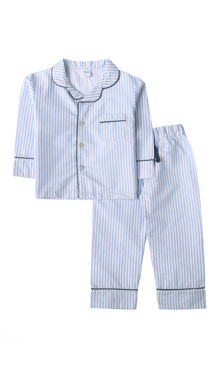 Kids Cotton Night Suit Blue Striped